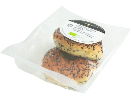 Pur Pain Organic Vegan Nigella Seed Bagels 2x90g Online Hot Sale