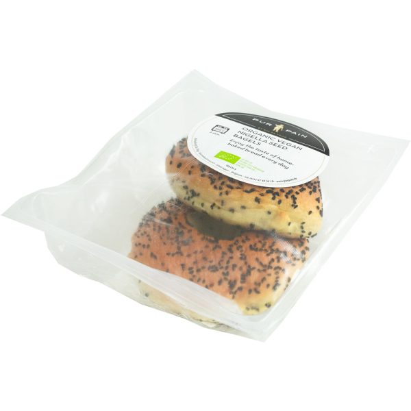 Pur Pain Organic Vegan Nigella Seed Bagels 2x90g Online Hot Sale