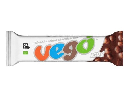 Vego Organic FT Whole Hazelnut Chocolate Bar 150g Online Sale