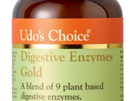 Udo s Choice Digestive Enzyme Gold contains 9 plant based enzymes 60 caps Hot on Sale