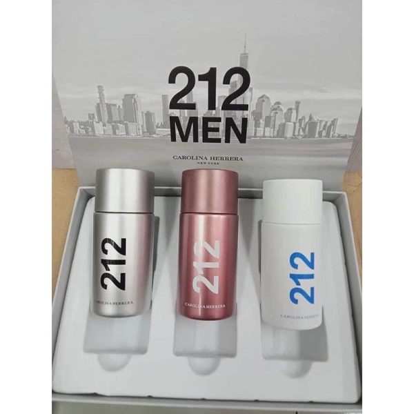 Carolina Herrera 212 Mens Mini set - 3 x 30ml Cheap