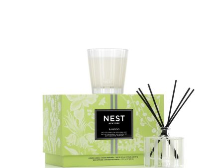 Bamboo Petite Candle & Diffuser Set Online now