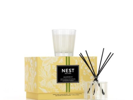 Grapefruit Petite Candle & Diffuser Set For Discount