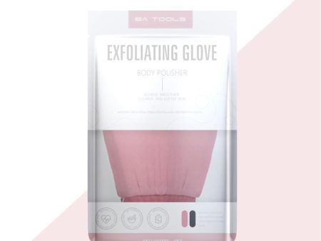 BA Tools Exfoliating Glove Pink Hot on Sale