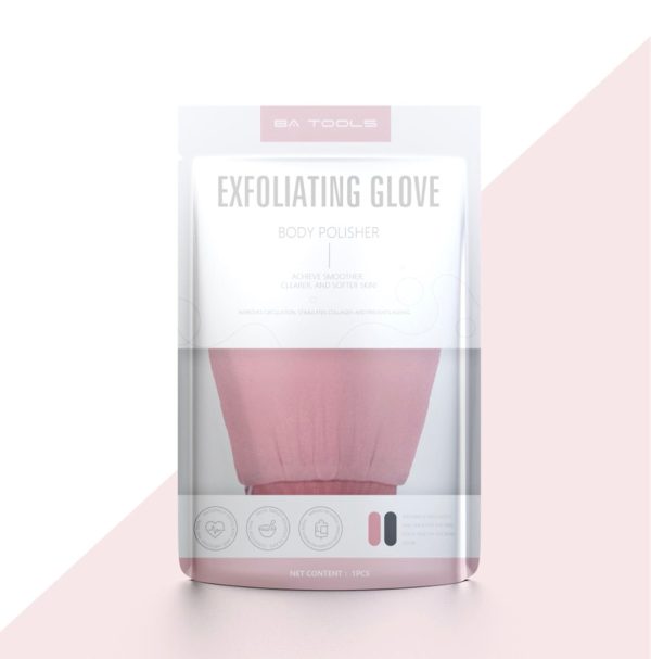 BA Tools Exfoliating Glove Pink Hot on Sale