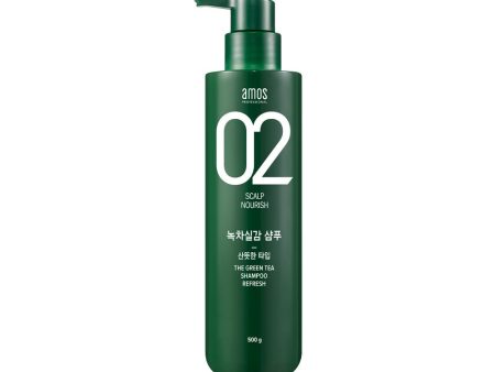 Amos Professional The Green Tea Shampoo Refresh 500g Supply