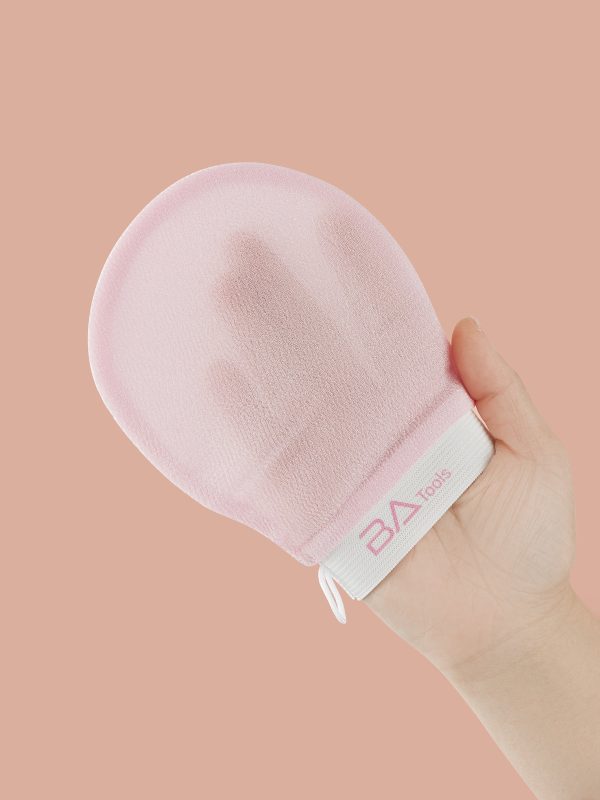 BA Tools Exfoliating Face Mitt Pink Fashion