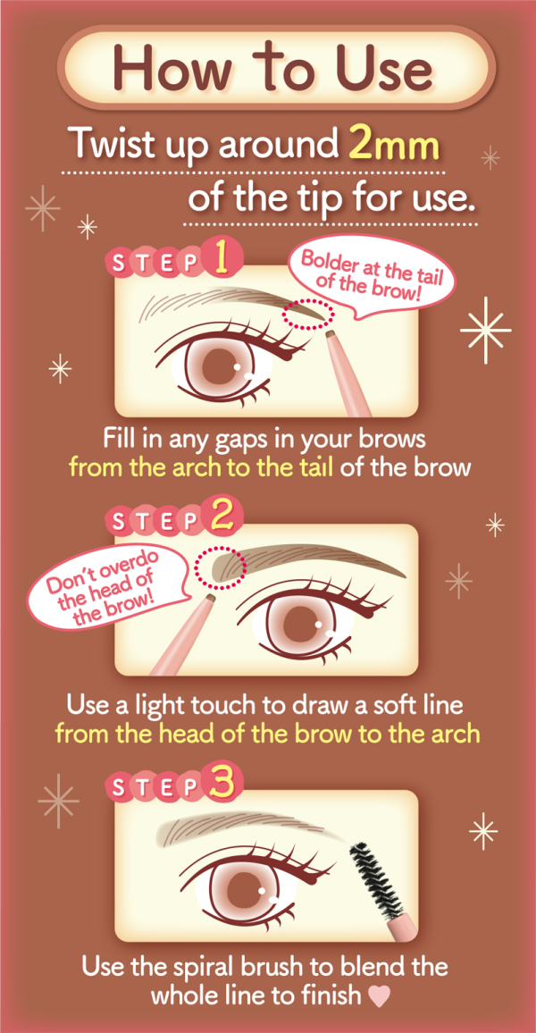 Canmake Perfect Airy Eyebrow 03 Cinnamon Brown Online