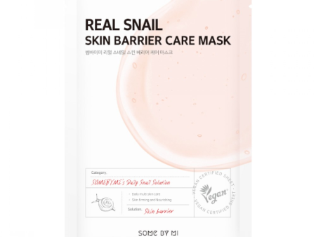 Some By Mi Real Snail Skin Barrier Care Mask 1Pcs Hot on Sale