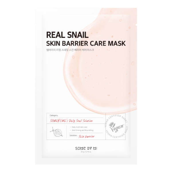 Some By Mi Real Snail Skin Barrier Care Mask 1Pcs Hot on Sale