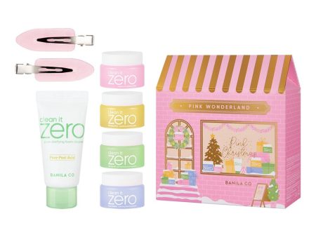 Banila Co Clean It Zero Pink Wonderland Set 7ml*4+15ml+2ea For Sale