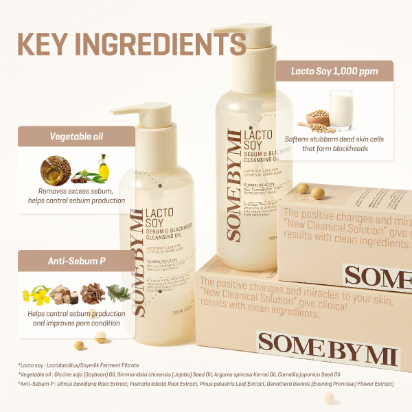 Some By Mi Lacto Soy Sebum & Blackhead Cleansing Oil 200ml Supply