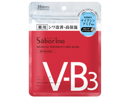 Saborino Medical Wrinkle Care Mask 10 Sheets For Sale