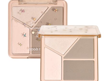 GogoTales Light Shadow Flawless Highlight Contouring Palette Cheap