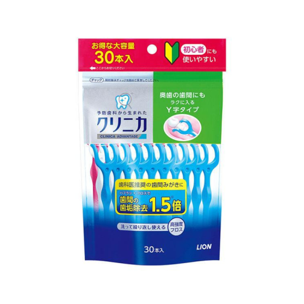 Lion Clinica Advantage Dental Floss Y-Shaped 30 Pieces Online now